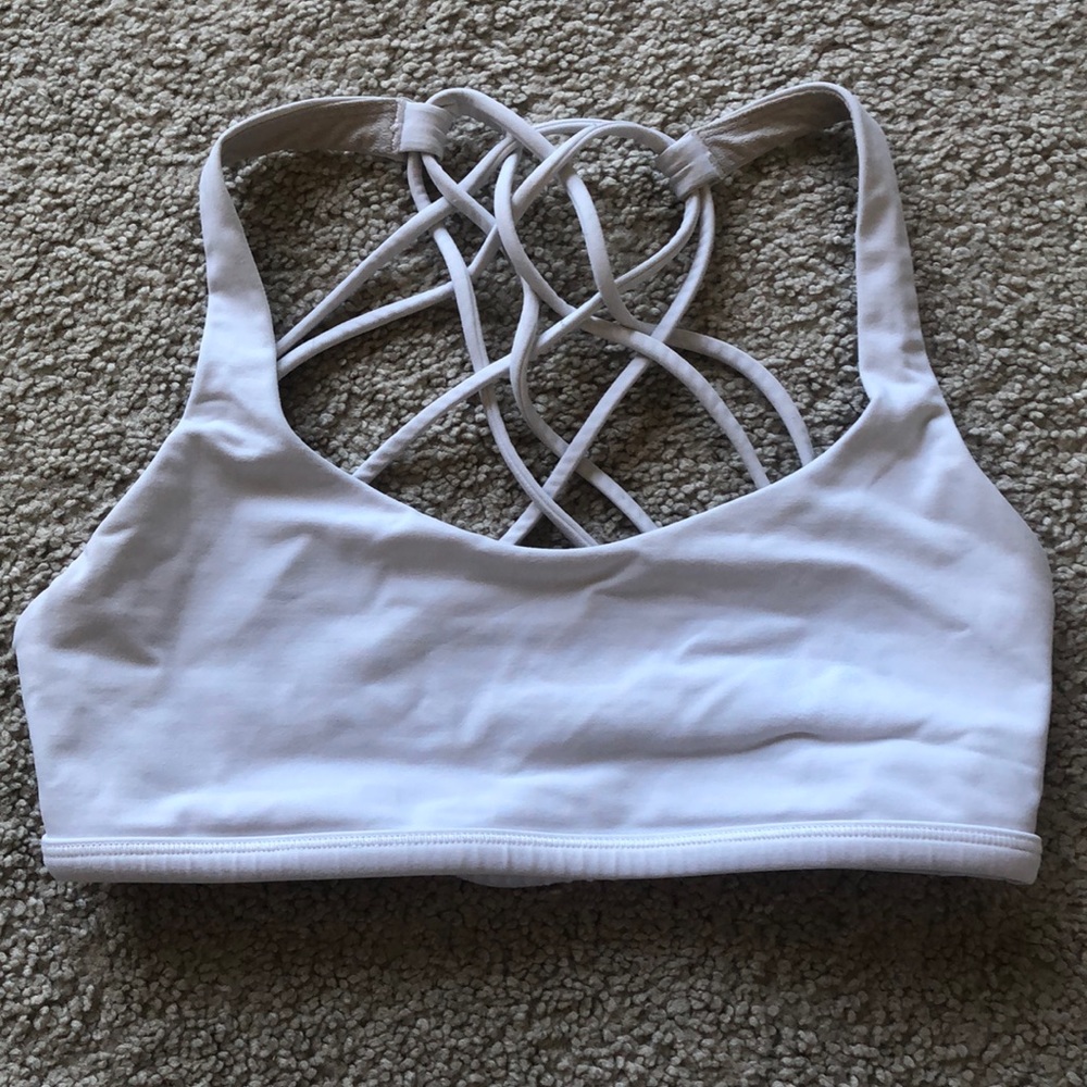 lululemon size 2 white bra